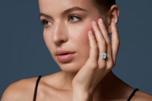 heart-cut diamond ring